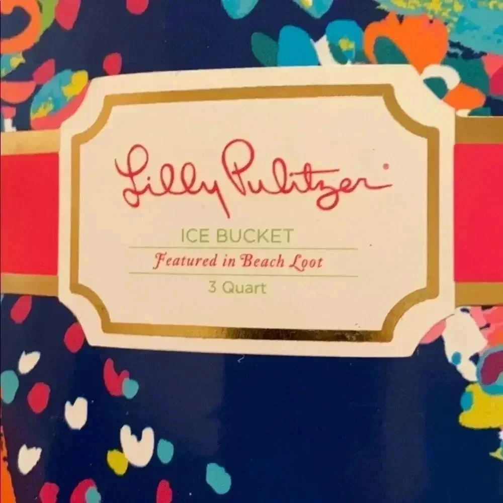 Lilly Pulitzer NWT ICE Bucket multi beach loot